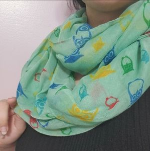 Seafoam Green Owl Scarf